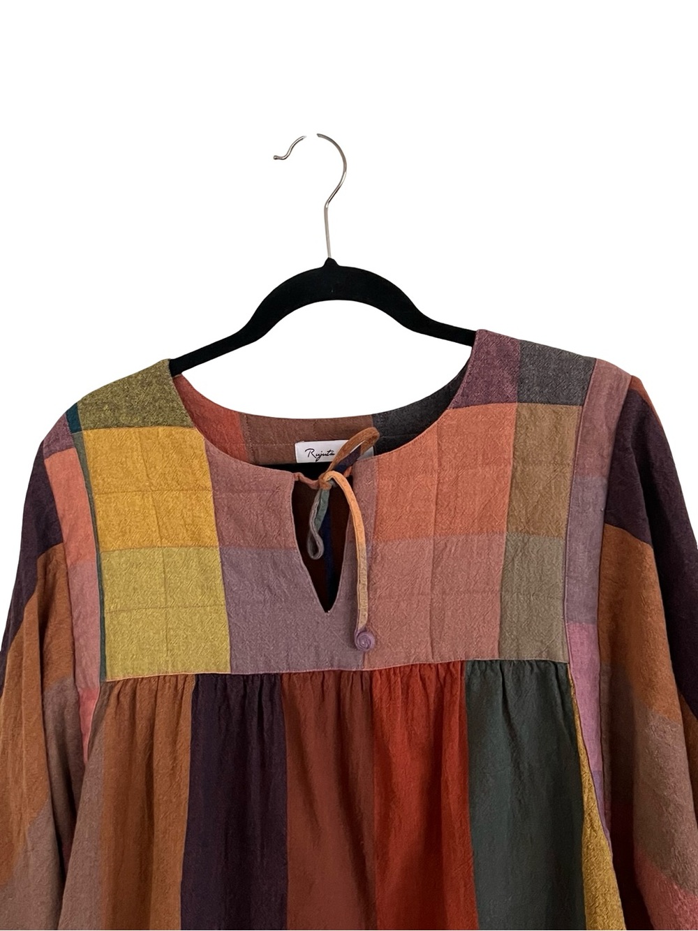 Rujuta Sheth Rory Dress in Confetti Chex X Stripes 2XL / 3XL - Picture 3 of 14